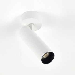 Opbouwspot Micro Tube L, zwart, 3000K