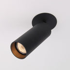Spot encastré Mini Tube GU10, noir