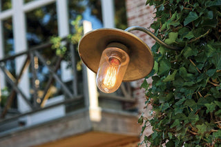 Wandlamp buiten Elébase Wall 45°, brons