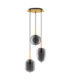 Suspension Lato verre fumé 3xE14