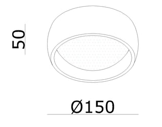 Surface-mounted spotlight Montana