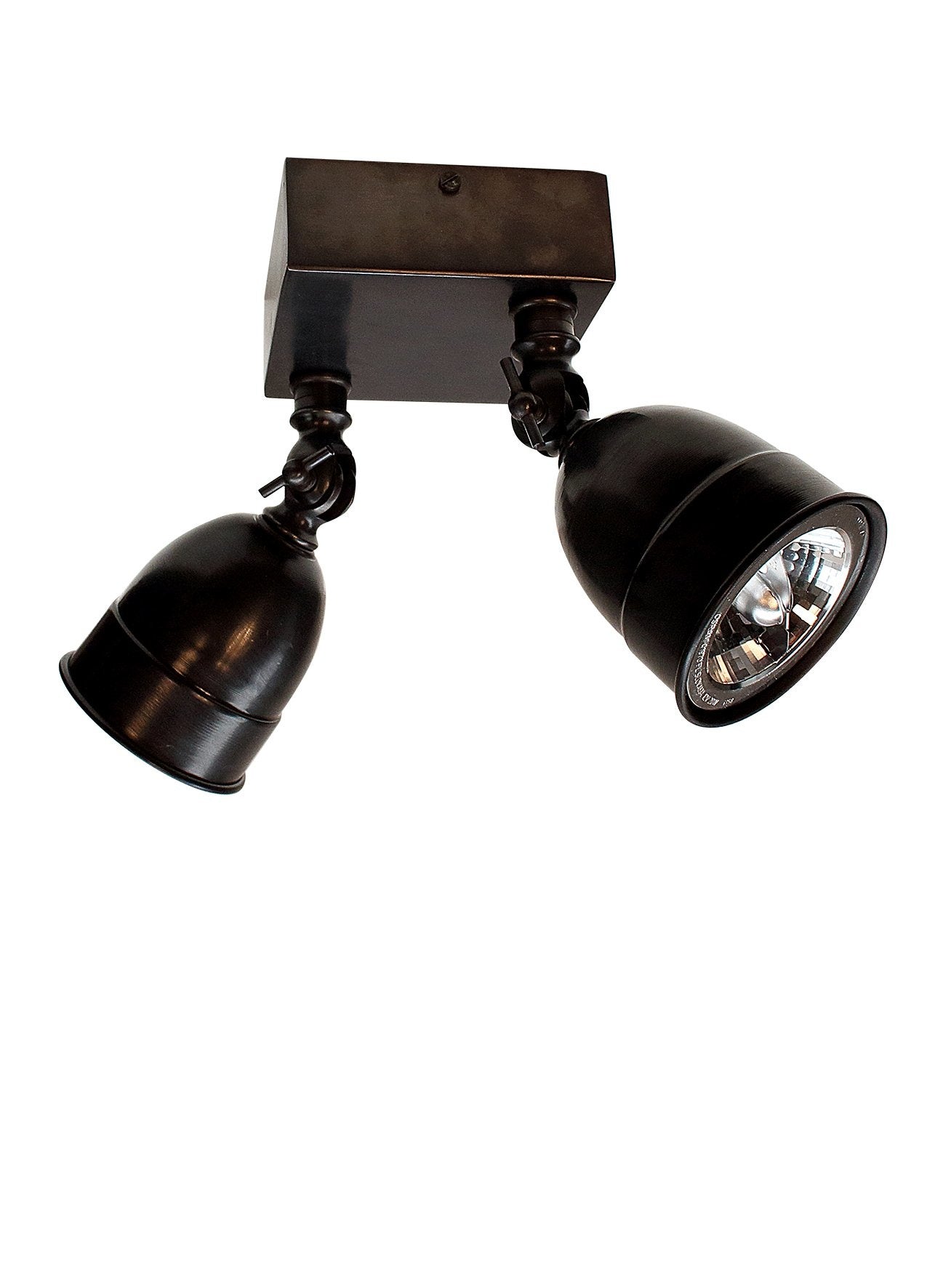 Spot en saillie Poire ON Square Base Medium 2L, nickel brossé