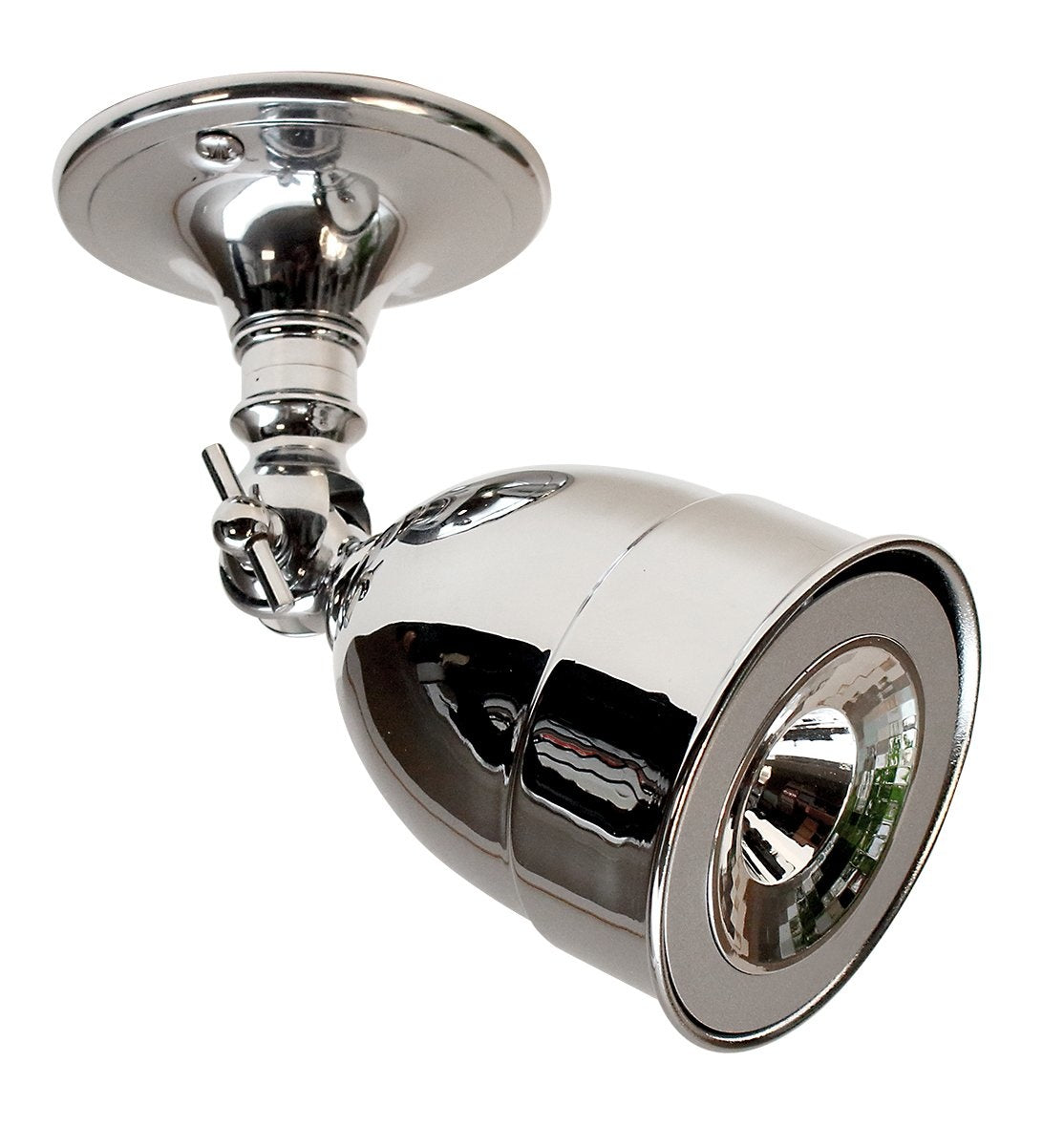 Opbouwspot Poire mounted base, geborsteld nikkel