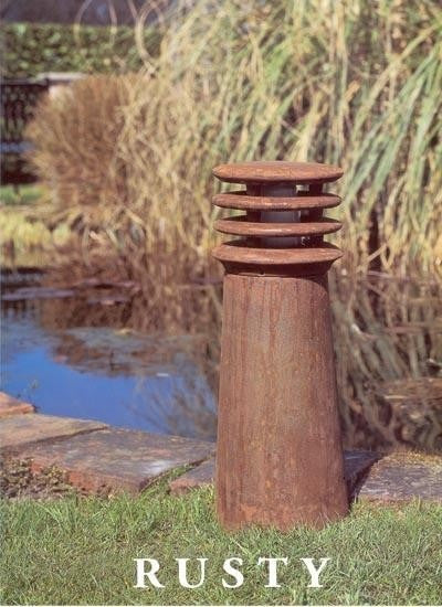 Borne de jardin Rusty Brun rouille, 40 cm