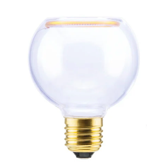 LED Floating globe 80 clear E27 4W