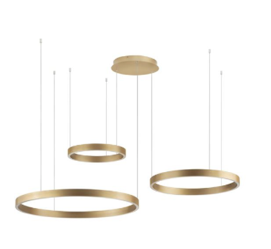 Suspension Elowen 3x, doré