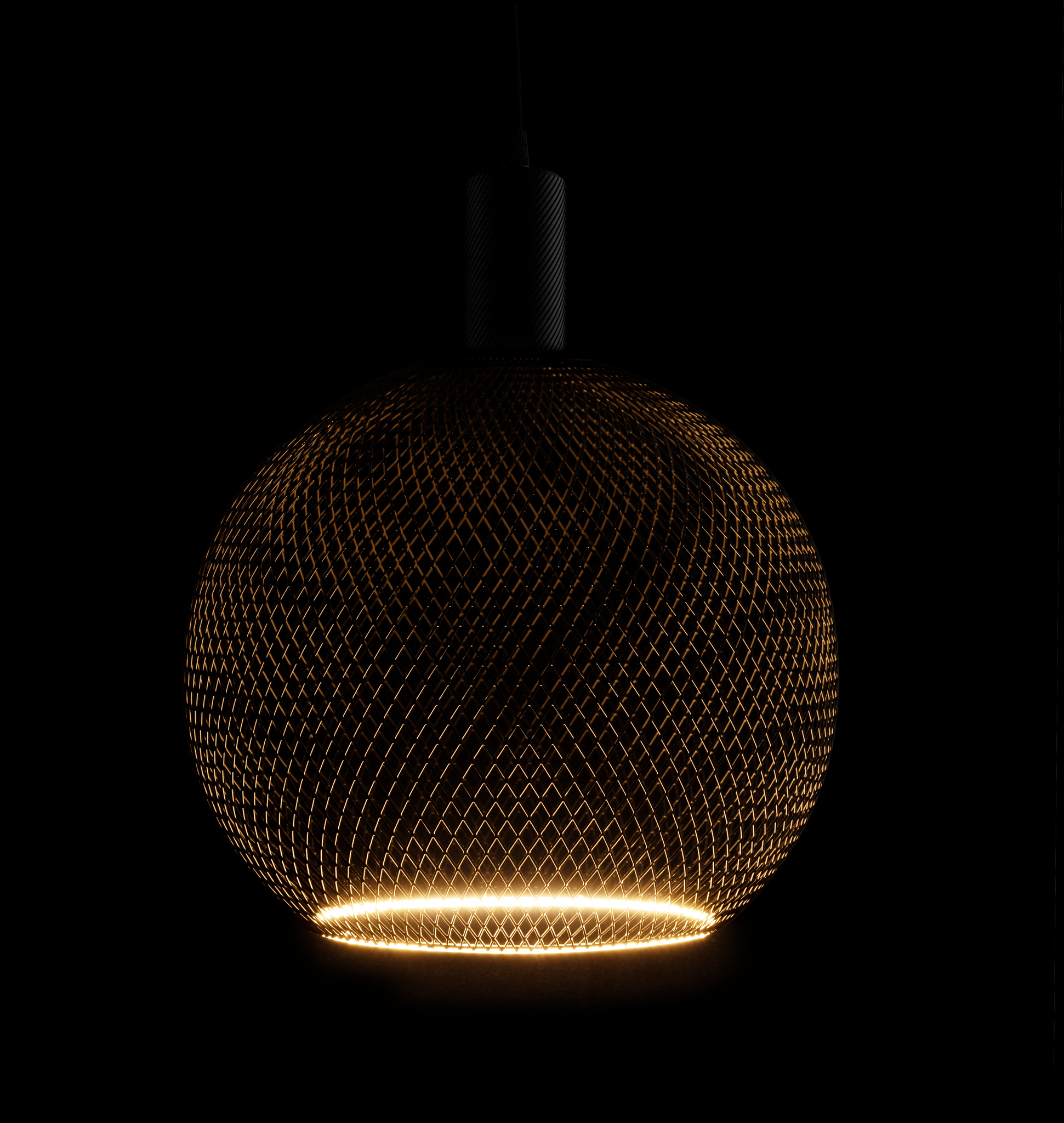 LED Floating Cage globe 300 zwart 6W