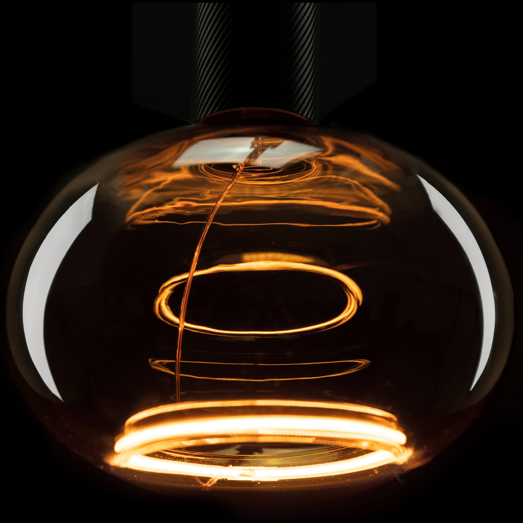 LED Floating oval 200 smoke grey E27 5W