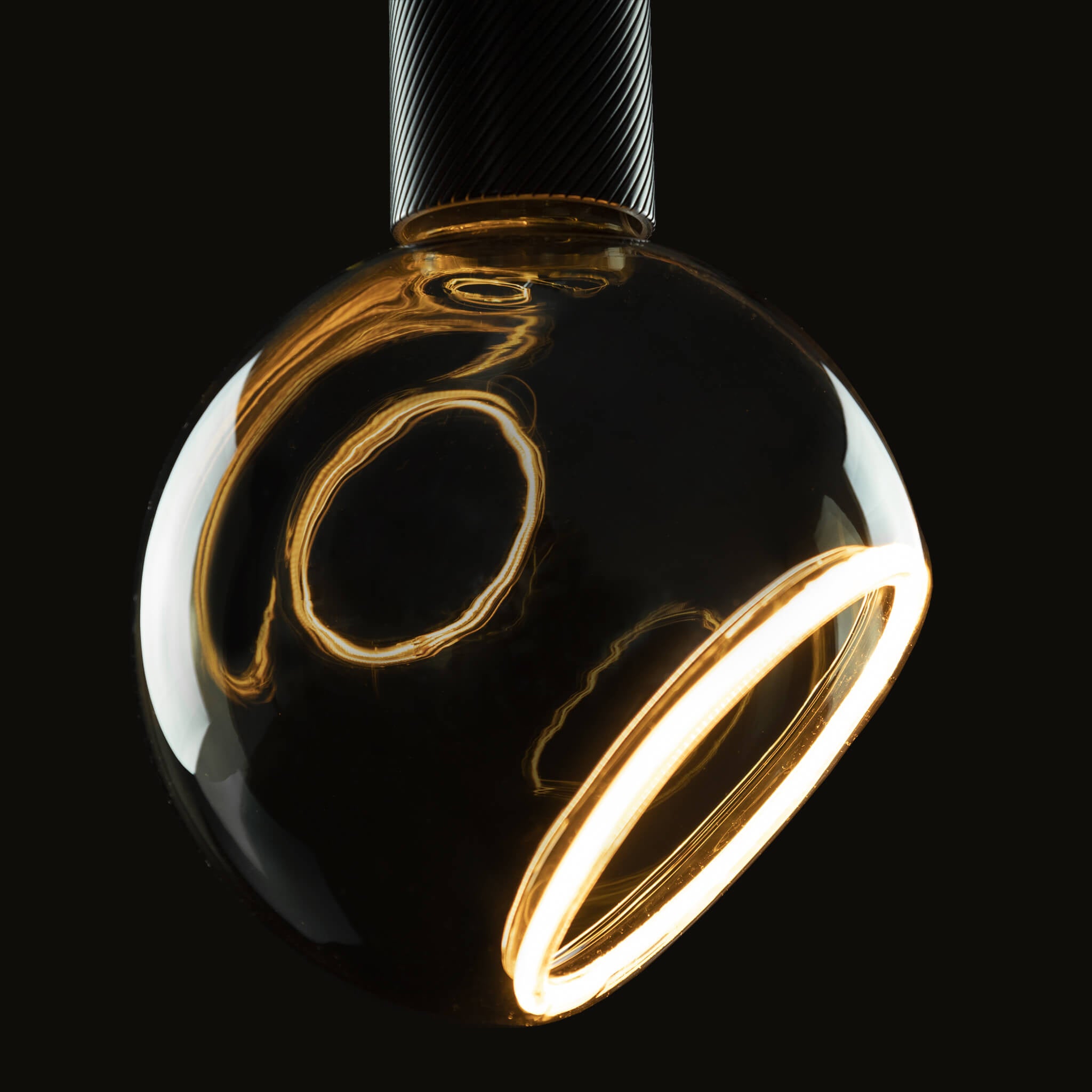 LED Floating globe 150 smoke grey 45° E27 6W