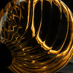 LED Floating globe 150 twisted rookgrijs E27 6W