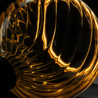 LED Floating globe 150 twisted rookgrijs E27 6W