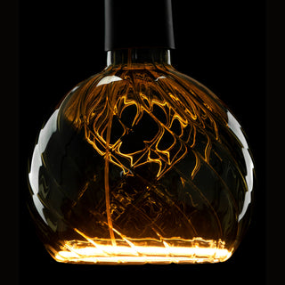 LED Floating globe 150 twisted rookgrijs E27 6W