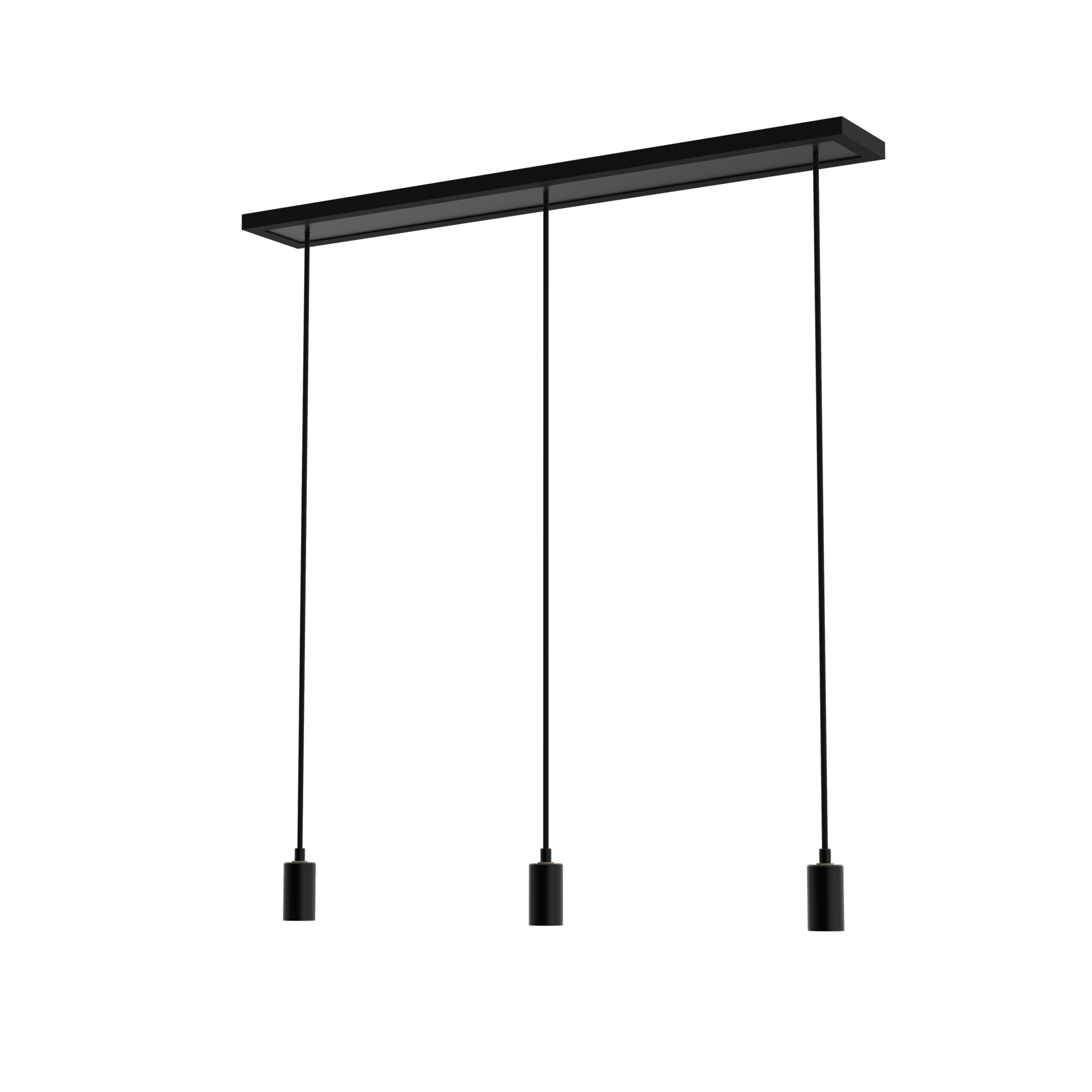 Pendant lamp MADOX 3-WAVE E27 black