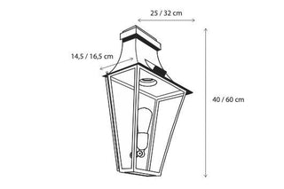 Applique d'extérieur Gracieuze Wall Small 1L