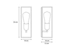 Wandlamp buiten Vitrine Petite Torch, chroom