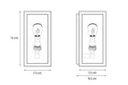 Wandlamp buiten Vitrine Petite Wall 1L, geborsteld nikkel