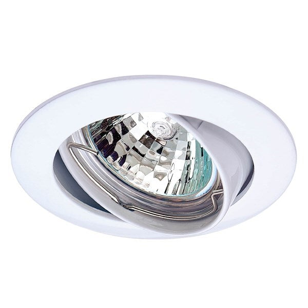 Recessed spot round adjustable GU10 white IP20