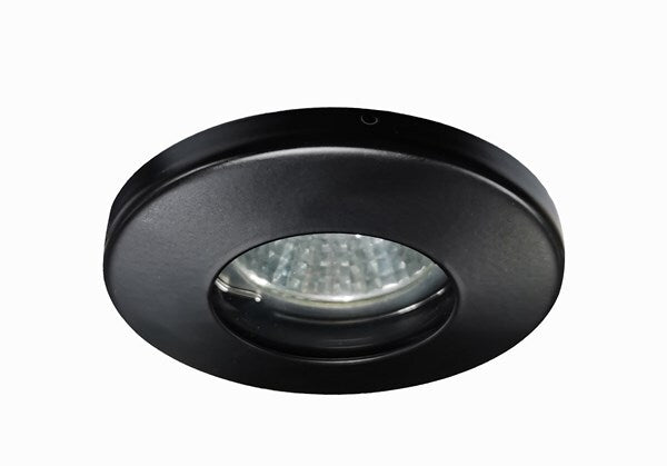 Inbouwspot rond vast GU5,3 zwart IP65