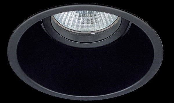 Horn inbouwspot rond vast GU10 zwart IP20