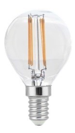 LED filament golf ball bulb G45 E14 4W 2700K