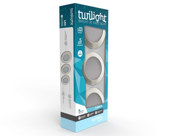 Hydro LED inbouwspot nikkel satijn IP65 5W 4000K - 3-pack