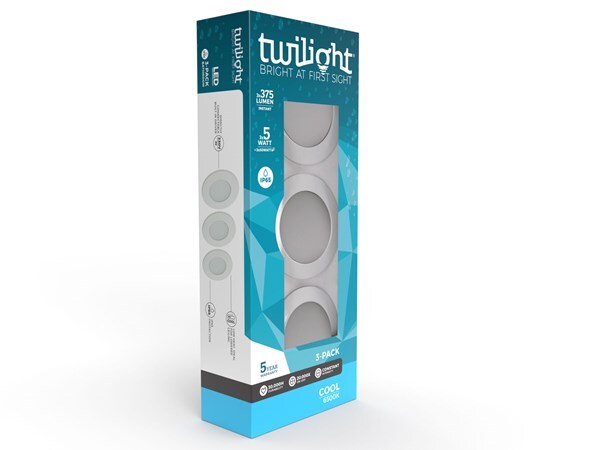 Hydro LED recessed spot white IP65 5W 6500K - 3-pack