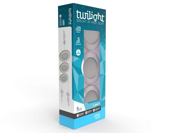 Hydro LED inbouwspot nikkel satijn IP65 5W 6500K - 3-pack
