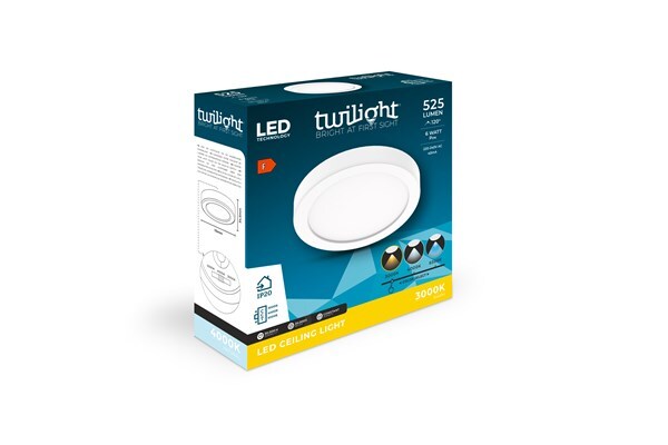 LED surface-mounted panel round white IP20 6W CCT