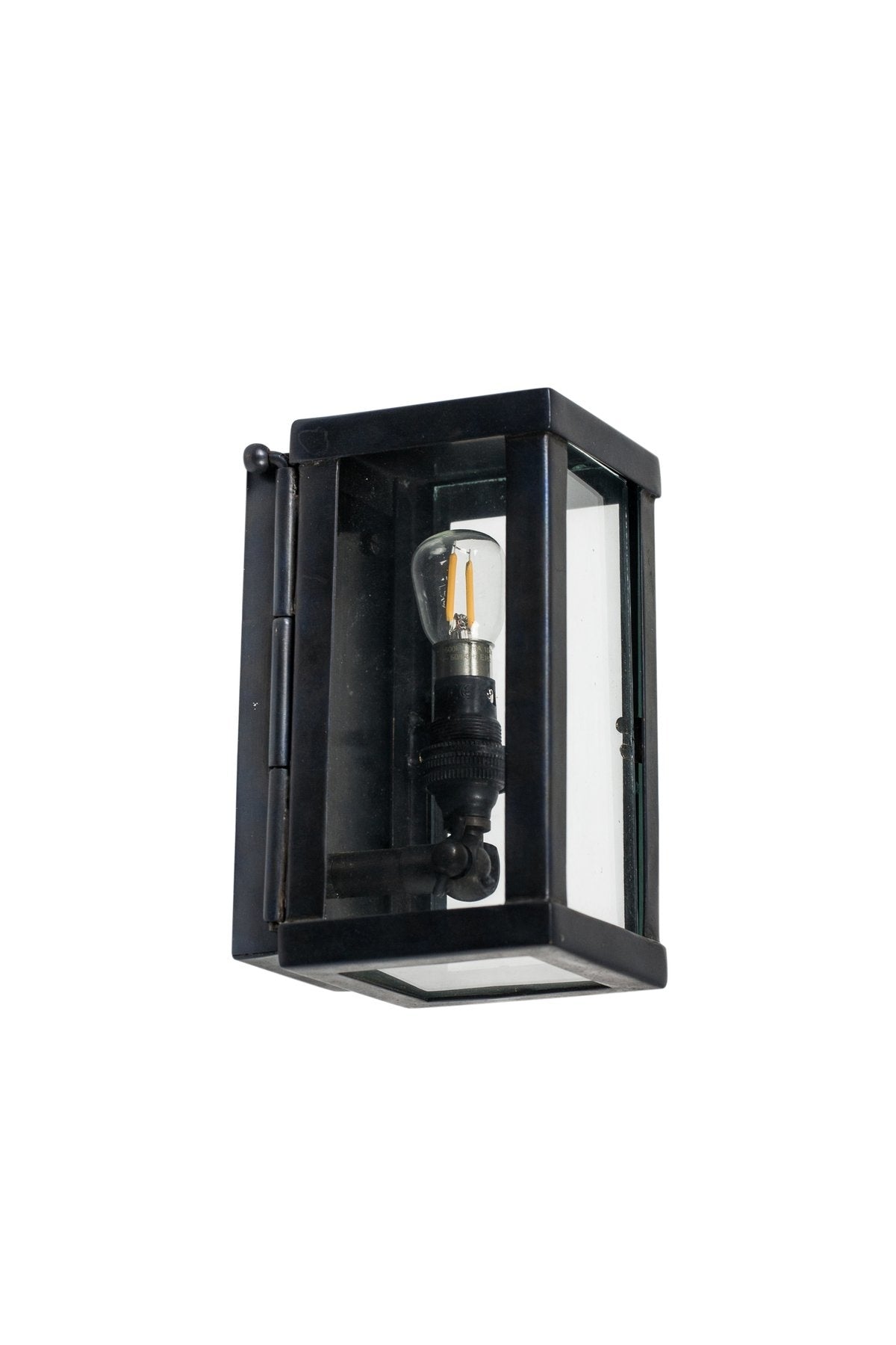 Wandlamp buiten Vitrine Petite Wall 1L, geborsteld nikkel