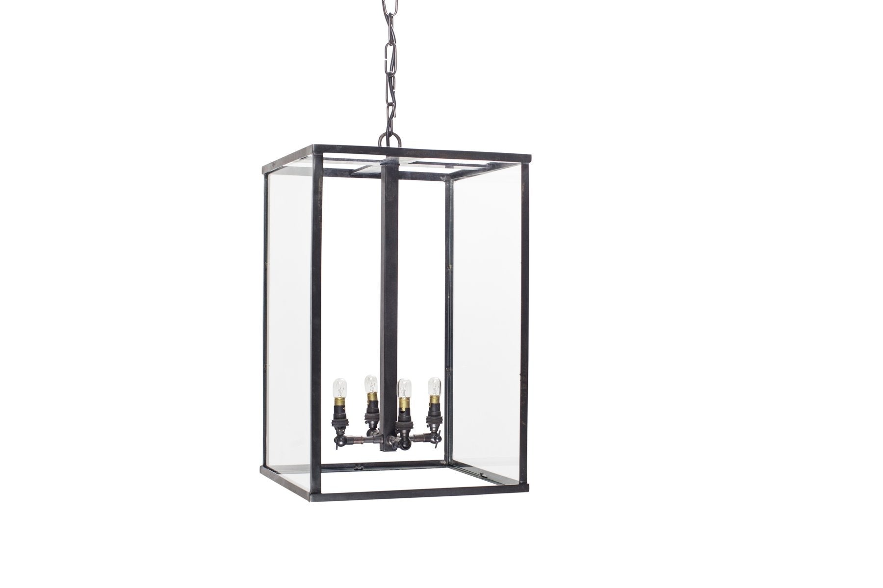 Suspension Vitrine Petite Lantern 4L, chrome