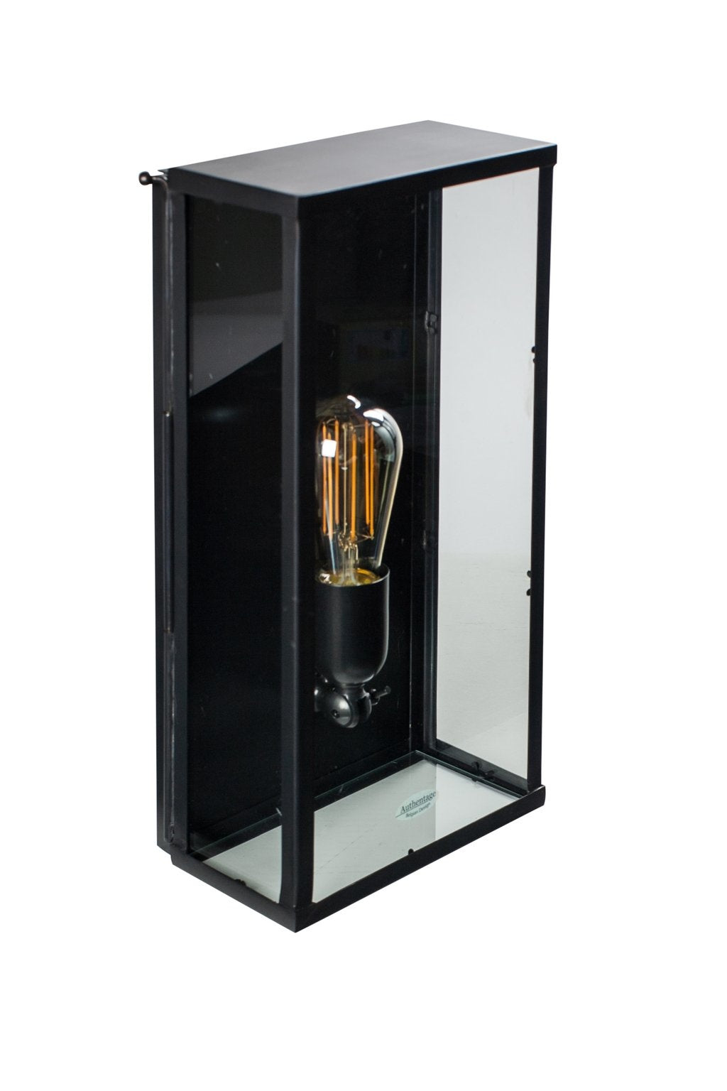 Wandlamp buiten Vitrine Wall 1L Normal, geborsteld nikkel