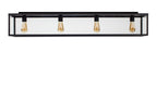 Plafonnier Vitrine Plafonnier Long 4L, bronze