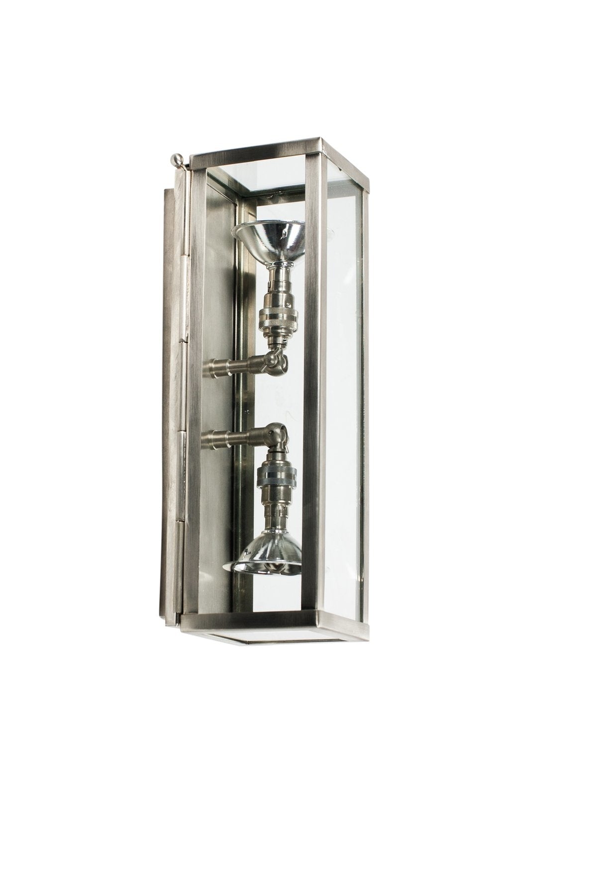 Wandlamp buiten Vitrine Up & Down, geborsteld nikkel