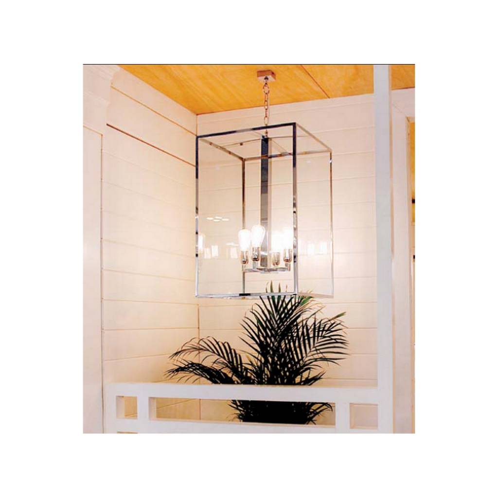 Suspension Vitrine Petite Lantern 4L, chrome
