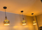 LED Floating globe 150 twisted rookgrijs E27 6W