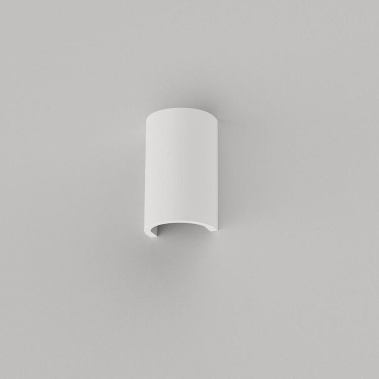 Wall lamp Nantes plaster ribbed