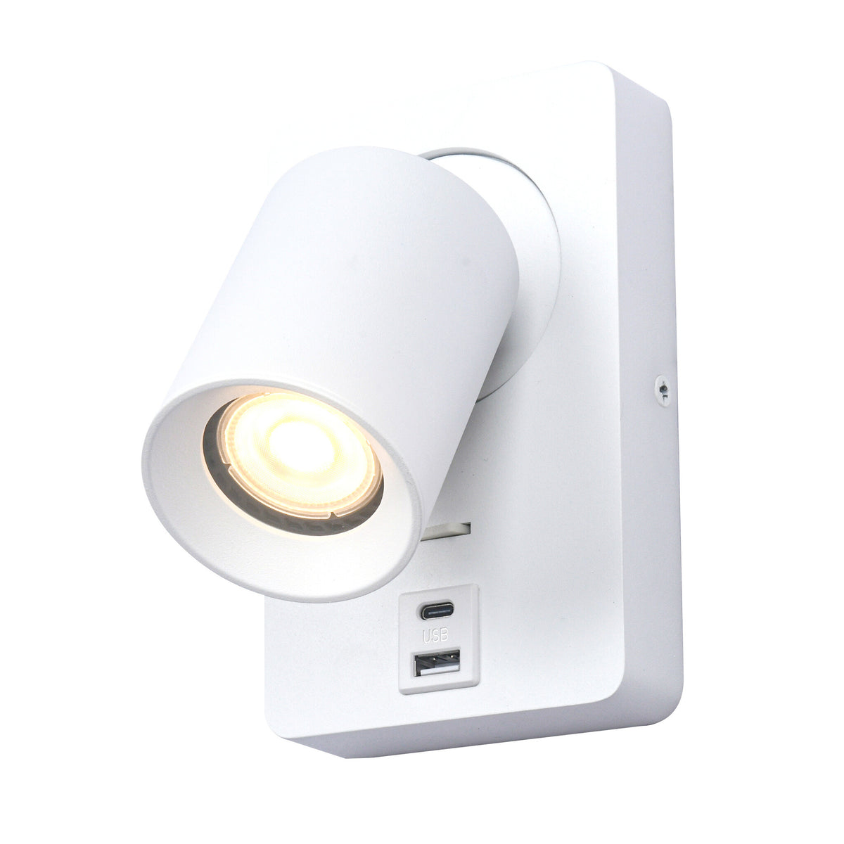 Wandlamp MEGANO-S Usb - GU10 - t