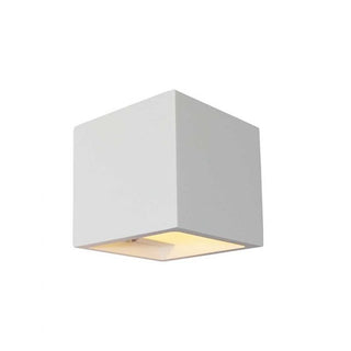 Wall lamp Plaster square plaster white