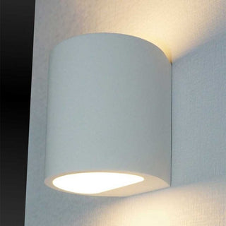 Wall lamp Plaster round plaster white