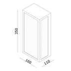 Wall lamp WL ROWIN-35 black