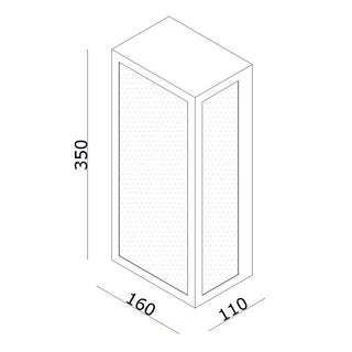 Wall lamp WL ROWIN-35 black