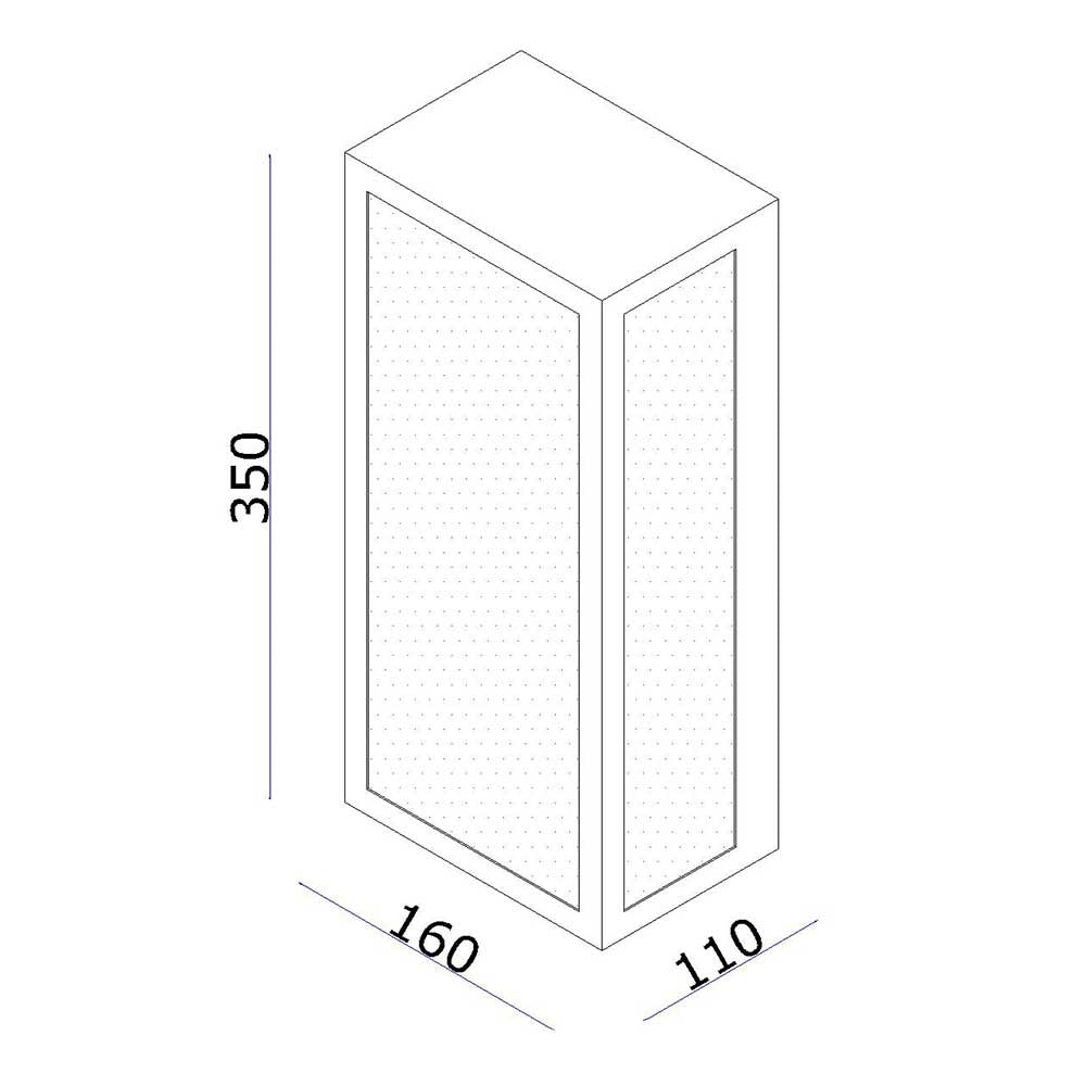 Wall lamp WL ROWIN-35 black