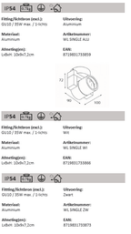 Wall lamp Single GU10